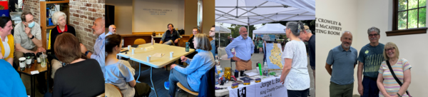 Jorge with constituents.