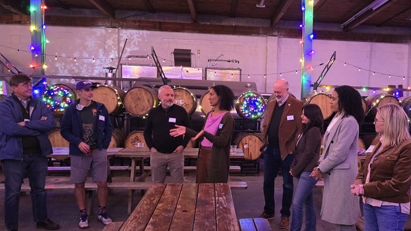 Councilmember Baron with constituents.