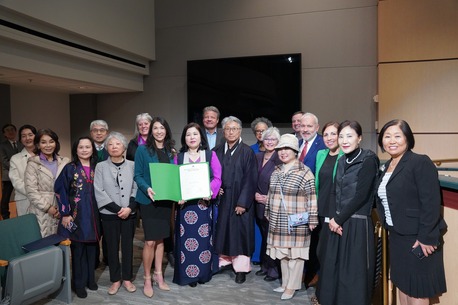 Presenting a Proclamation for Korean American Day at Council