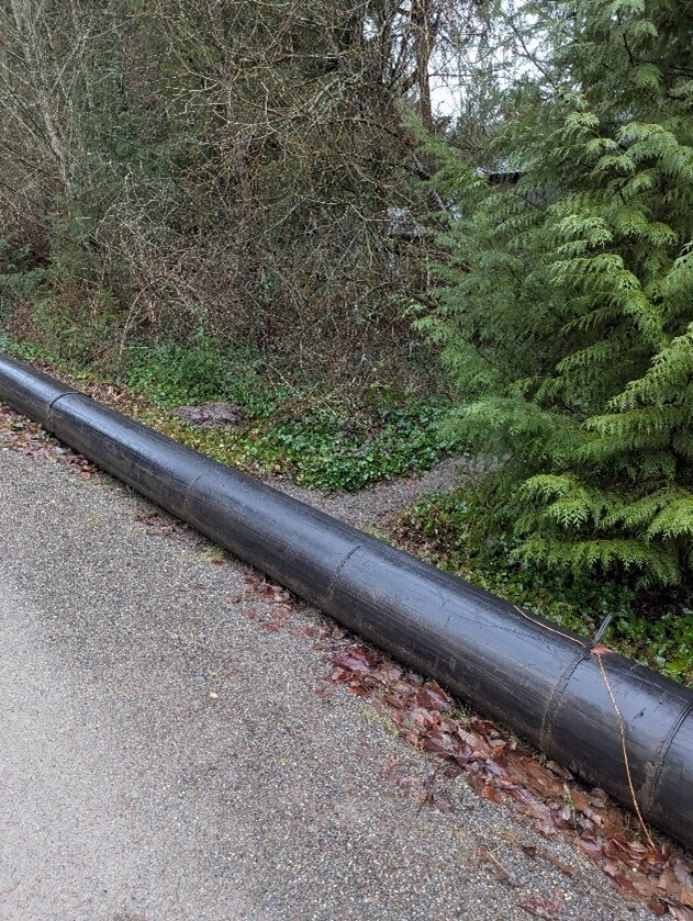 diversion pipe on side of CKC trail