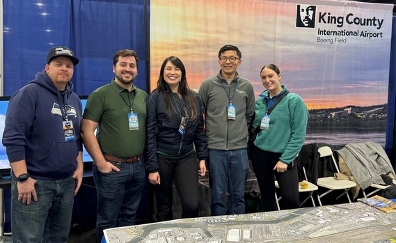 Airport employees at 2026 aviation show