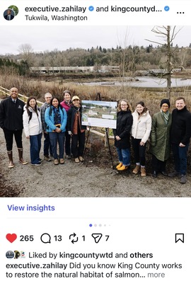 King County Executive field tour of Chinook Wind