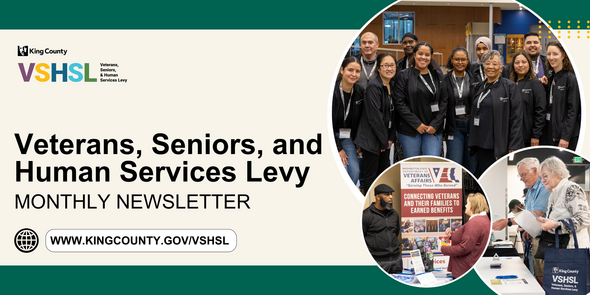 Veterans, Seniors, and Human Services Levy newsletter banner