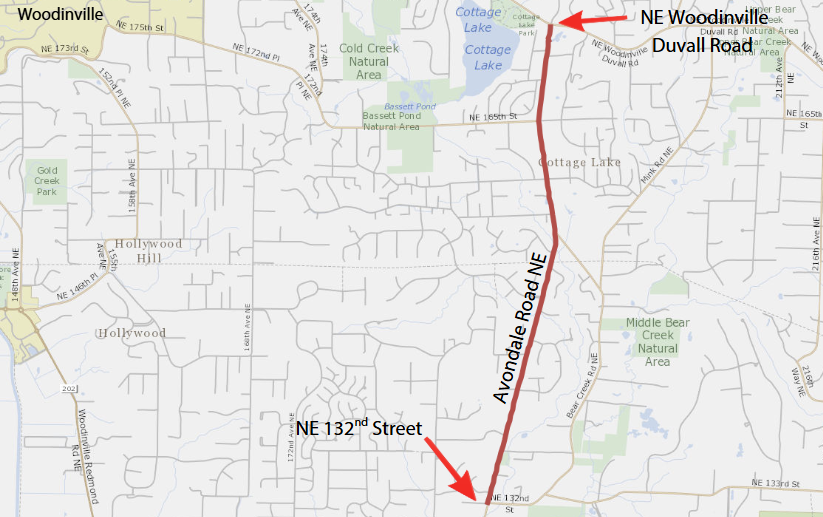 Map of the work location