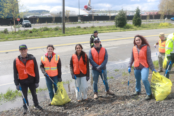 Airport Way cleanup April 2026
