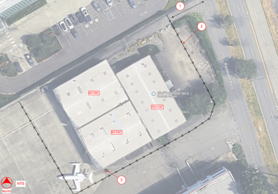 Kenmore hangar demo map