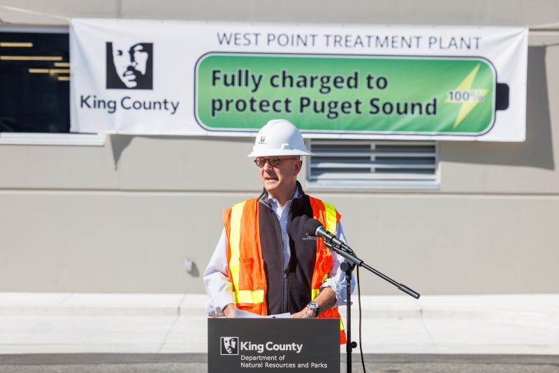 Director John Taylor at the West Point Water Quality Improvement Project