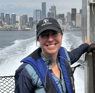 Interim Director Mo McBroom on a research vessel