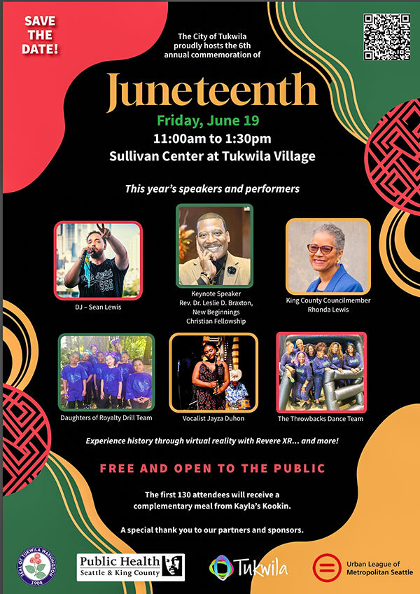 Tukwila Juneteenth graphic