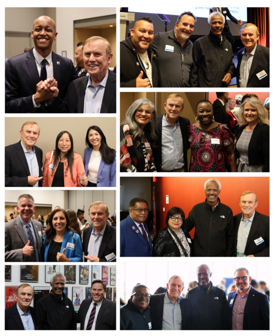 A collage of group photos featuring King County Executive Girmay Zahilay and King County elected officials at the State of the County Address.