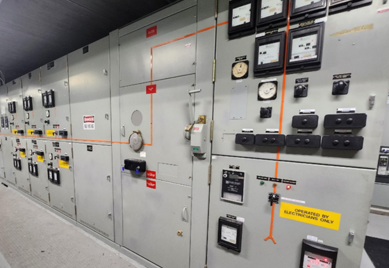 Electrical control equipment within West Point.