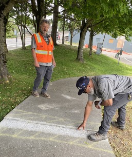 Ruby Chow Park sidewalk repair