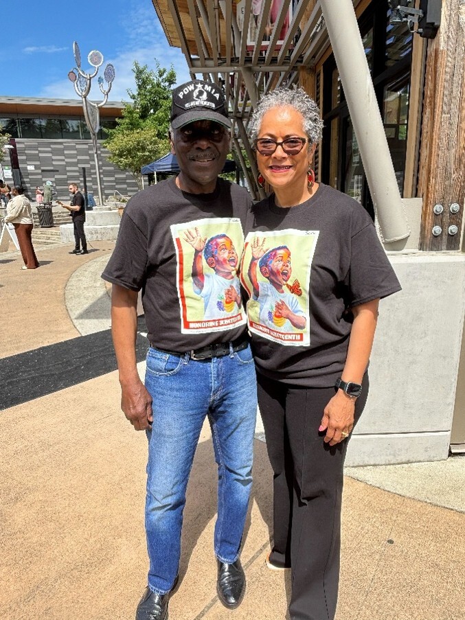 CM Lewis alongside Tukwila City Councilmember Joe Duffie 