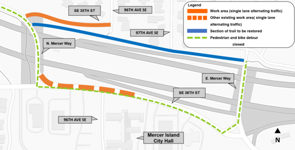 I-90 demobilization map