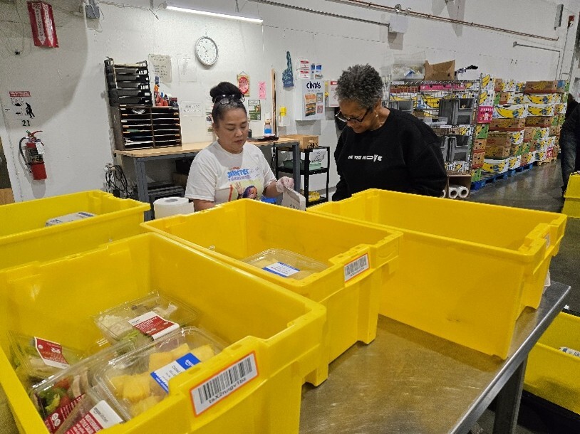 CM Lewis & D2 Staff Volunteering at Food Lifeline