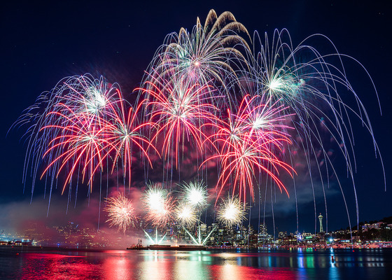 Fireworks at Gas Works Park
