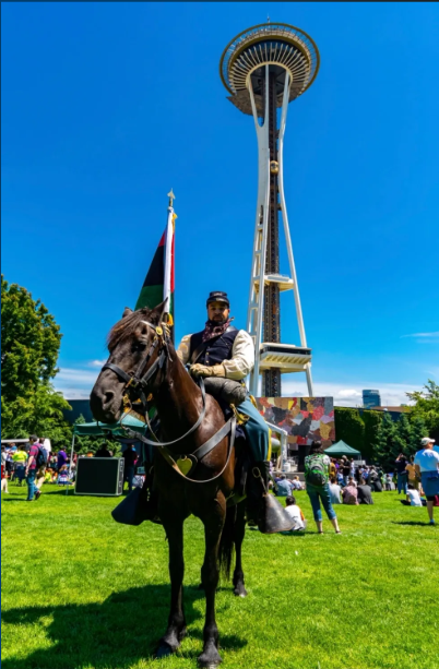 Buffalo Soldiers at the Space Needle