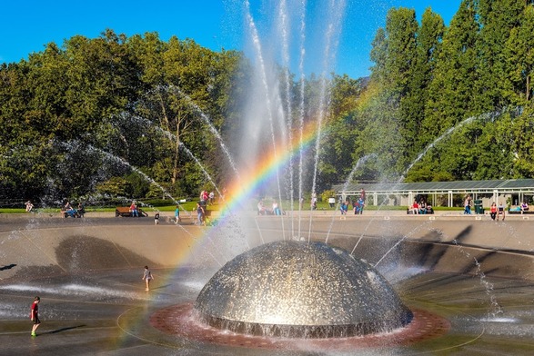 fountain at Seattle Center