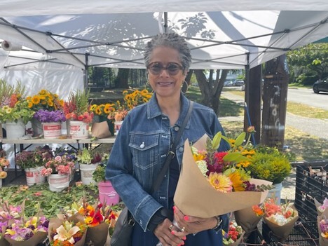 CM Lewis at the Farmers Market