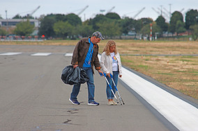 FOD Walk participants looking to pick up trash 2026