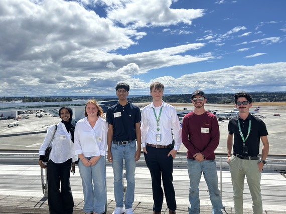 Interns on airport tour at SEA 2026
