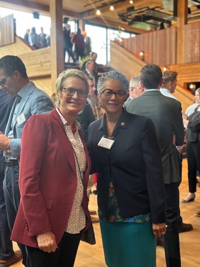 Washington State University President Dr. Elizabeth Cantwell and CM Rhonda Lewis at “Taste of the State."
