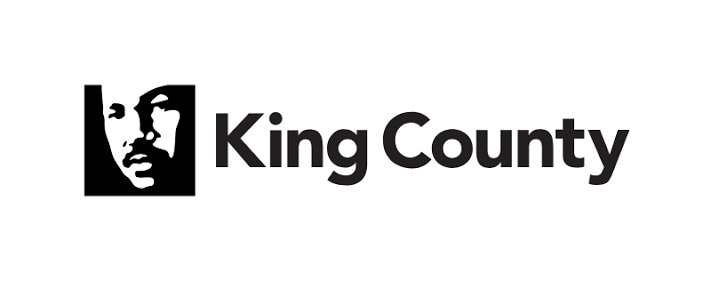 Black and white King County logo