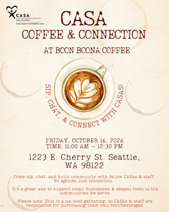 Flyer for Coffee and Connection
