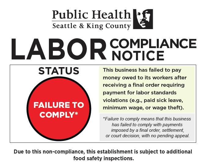 Labor Compliance Notice