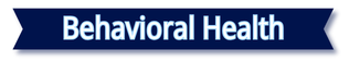 Behavioral Health in a blue ribbon