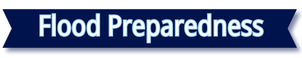 Flood Preparedness in a blue ribbon