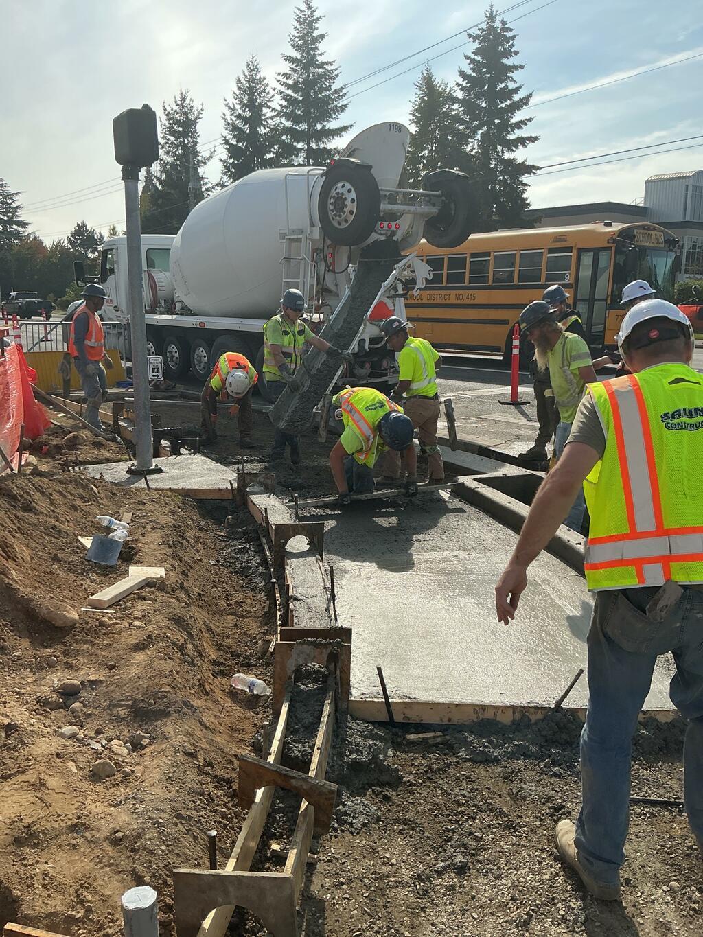 Kent- sidewalk installation