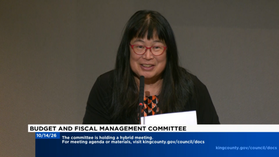 Sharon Lee at Council during public comment