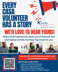 Flyer: Share Your CASA Volunteer Story