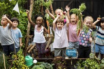 Children veg garden