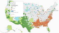US Race Demographics map