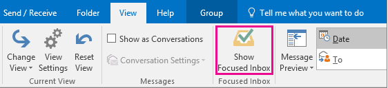 Outlook Focus Inbox