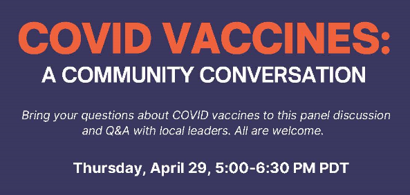 Covid Community Conversation slide