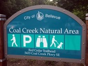 coal creek park sign