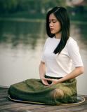meditate asian woman