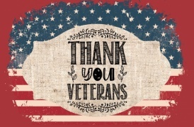 Veterans Day Thank You sign