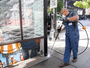 Bus Shelter cleaning