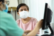 mask asian female doctor