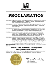 LGBTQ+ Month proclamation June 2023