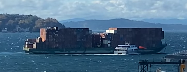 Water Taxi and barge