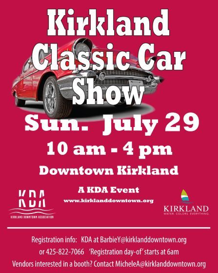 Classic car show advertisement