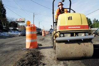 Slurry seal preserving streets