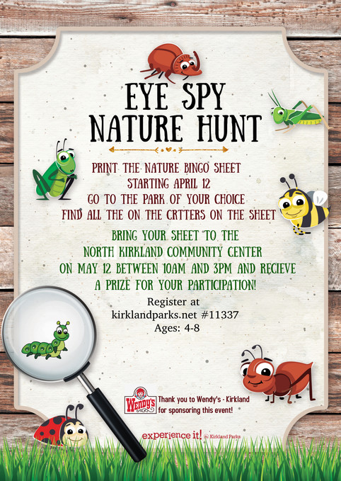 Eye Spy Nature Hunt Flyer