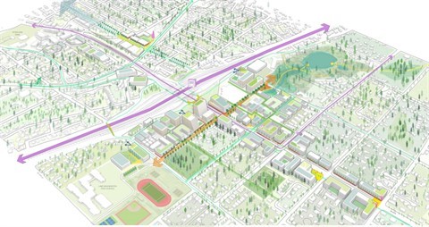 Station Area Plan vision graphic