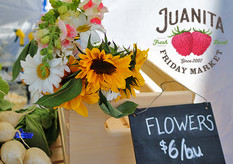 Juanita Friday Market sign